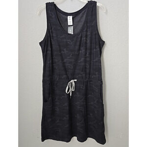NWT Member's Mark Women's Favorite Soft‎ Dress LARGE Gray Camo Lounge Comfort